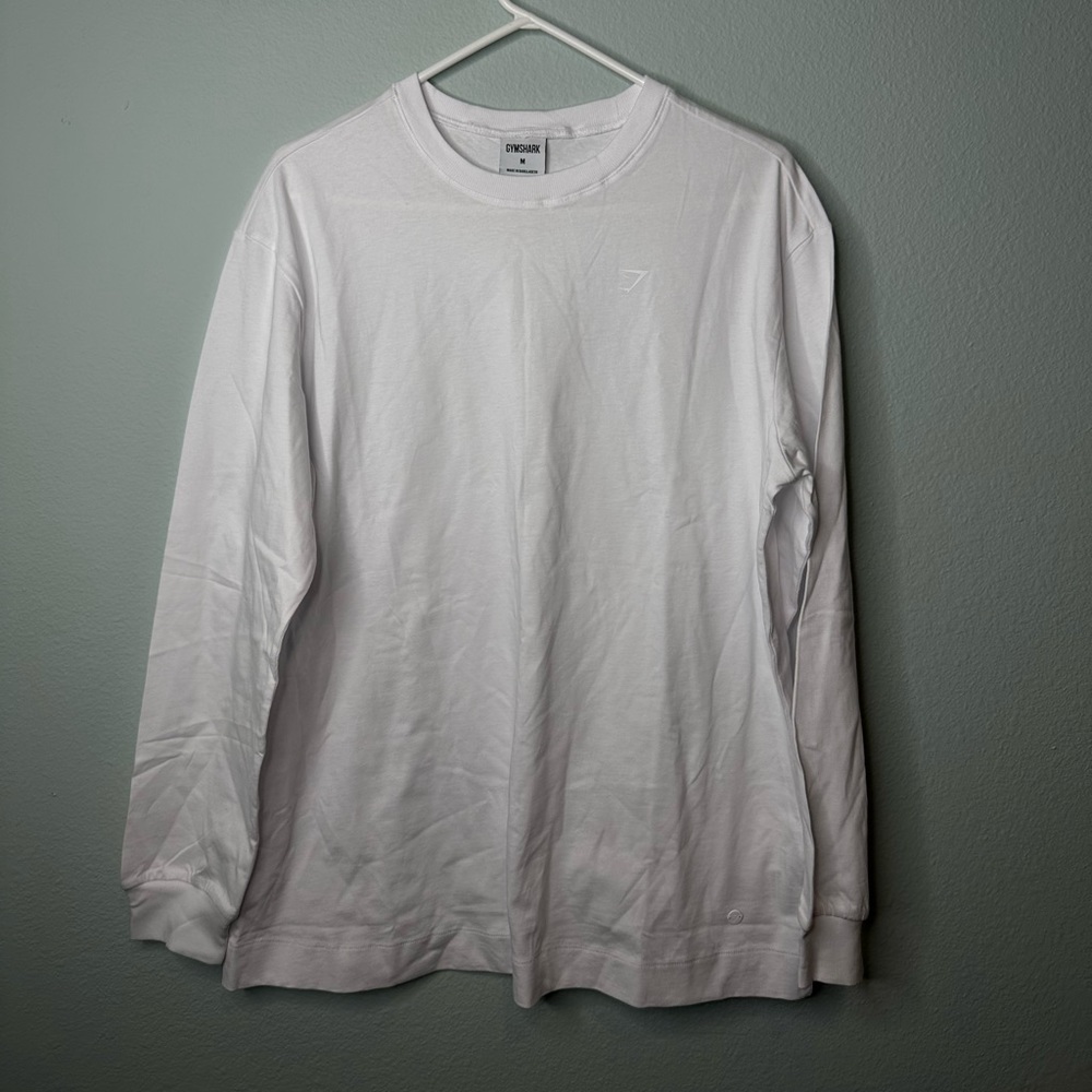 Gymshark white long sleeve top